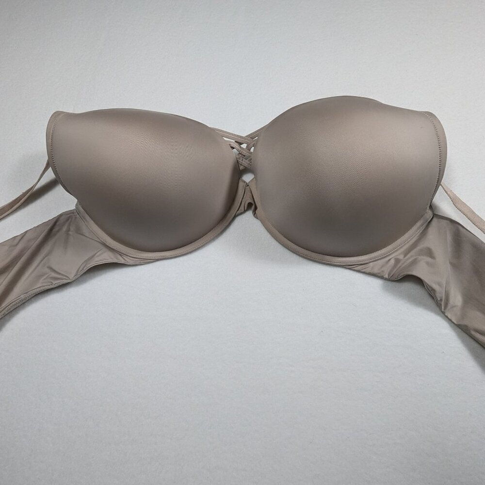 XO Plunge Push-Up Bra  Size 50 B – Beige Tan - Picture 6 of 9